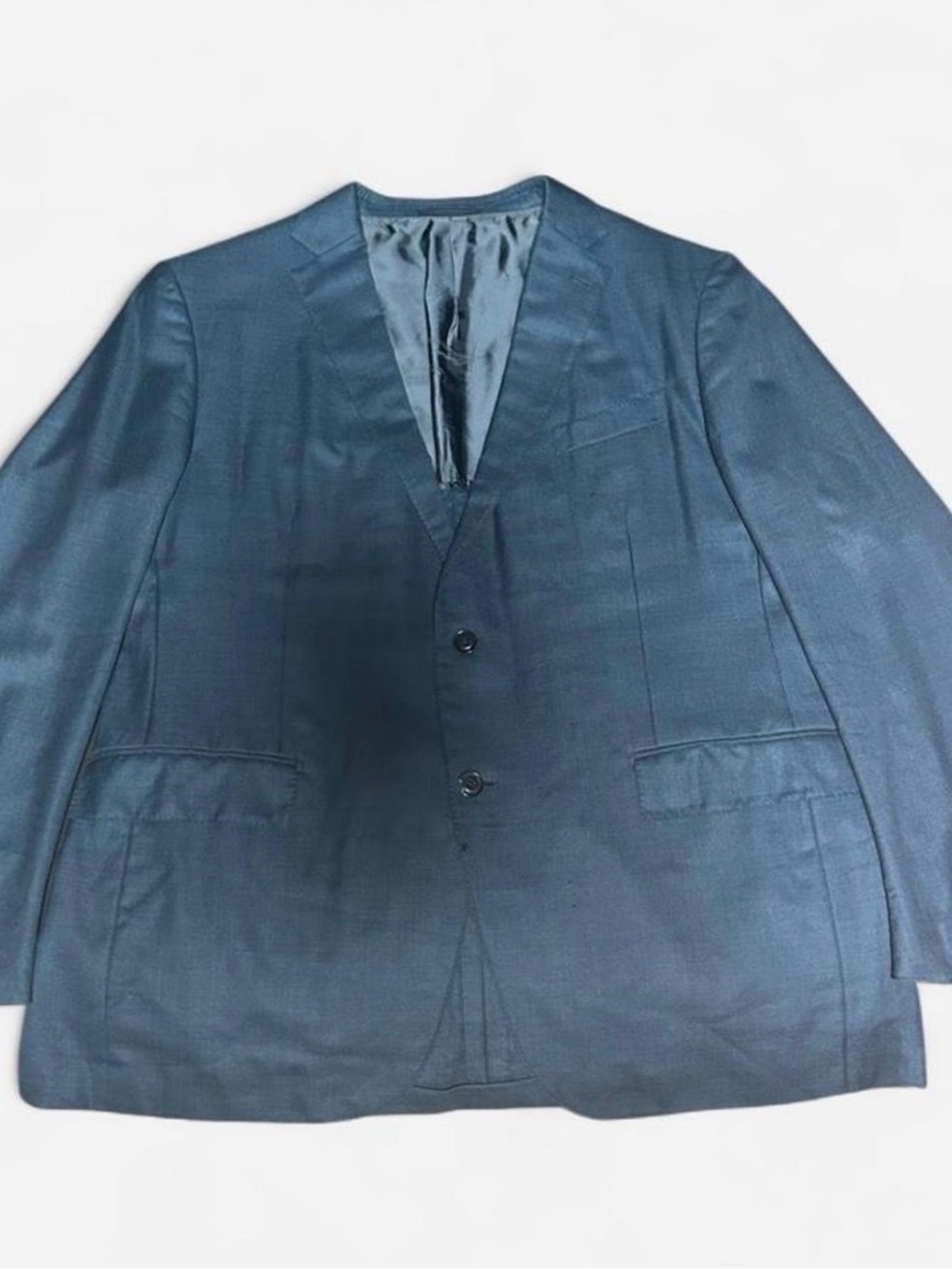 Ermenegildo Zegna Slate Blue Two-Button Blazer